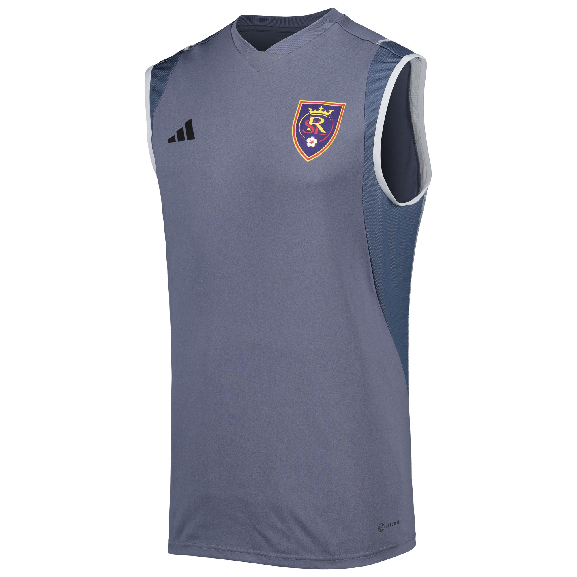 men8217s real salt lake adidas gray 2023 on-field sleeveless training jersey | LA Galaxy Jerseys and Fan Gear | MLS Apparel