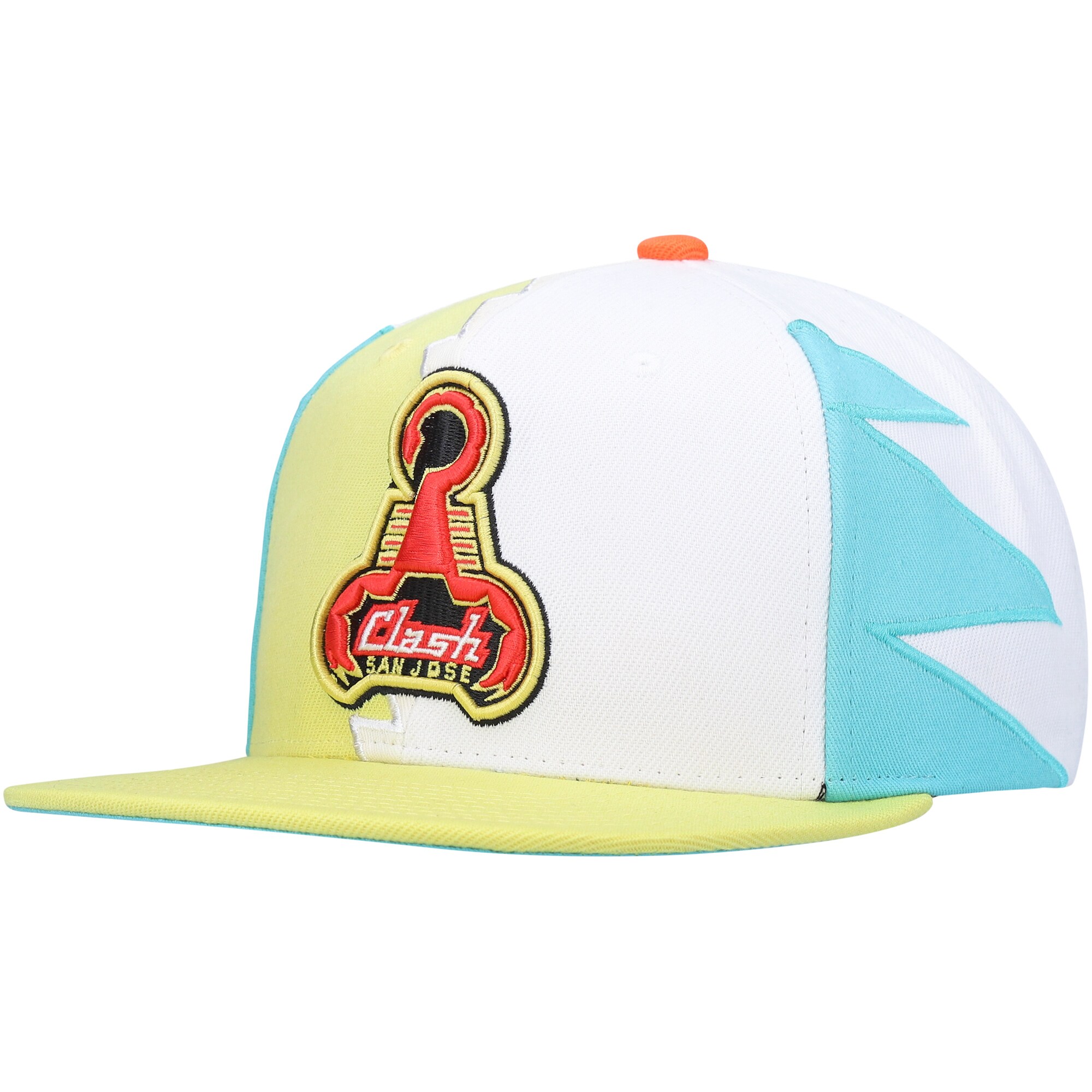 men8217s san jose clash mitchell amp ness green historic logo since 821796 jersey hook snapback hat | LA Galaxy Jerseys and Fan Gear | MLS Apparel