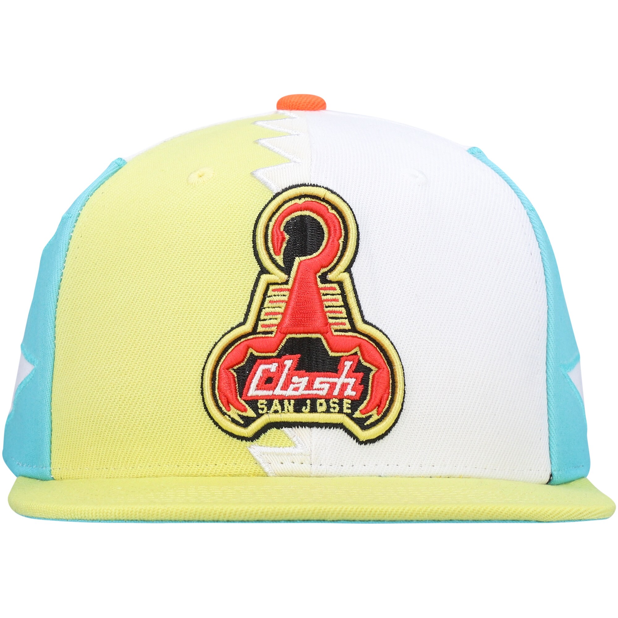 men8217s san jose clash mitchell amp ness green historic logo since 821796 jersey hook snapback hat | LA Galaxy Jerseys and Fan Gear | MLS Apparel
