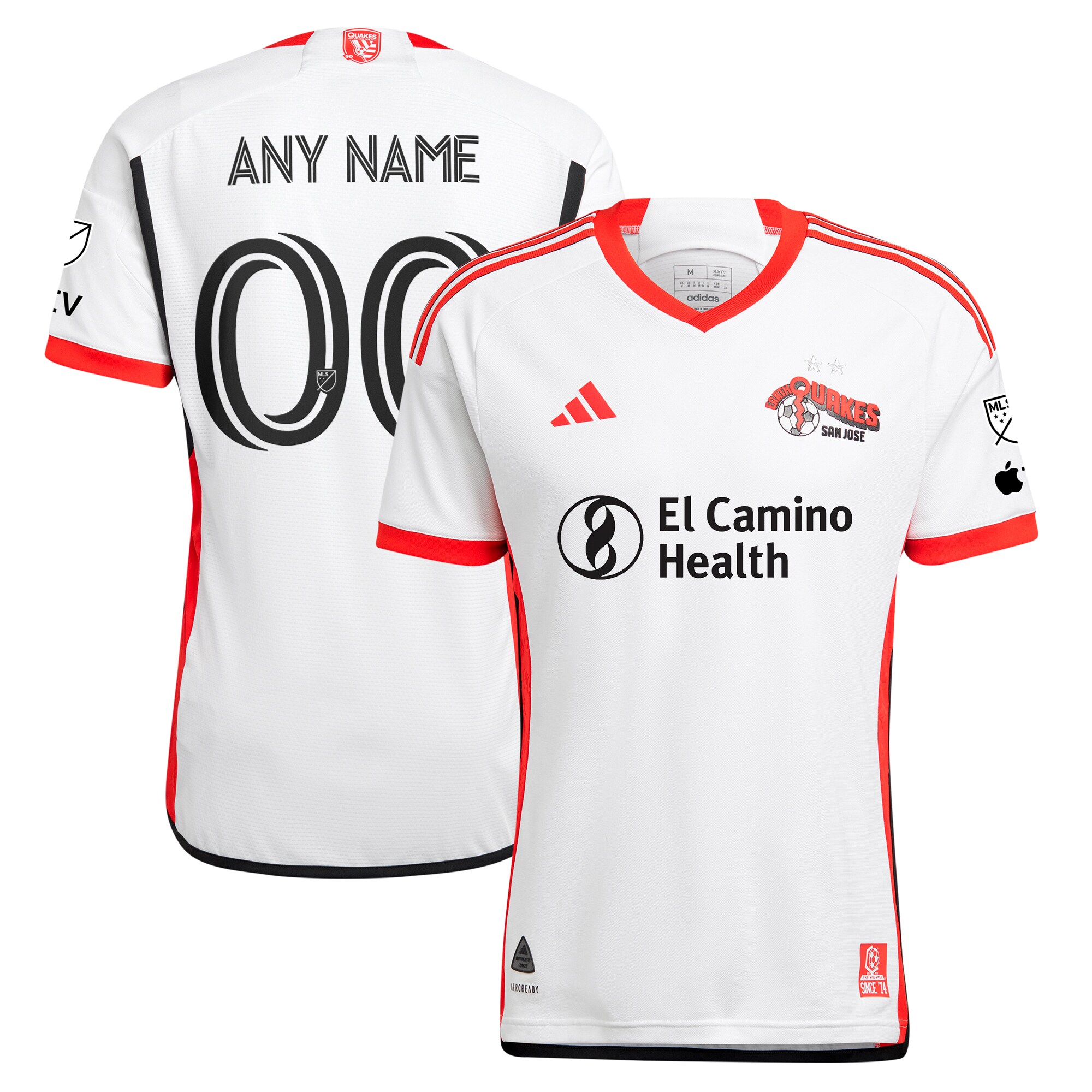 men8217s san jose earthquakes adidas white 2025 the 50 kit authentic custom jersey | LA Galaxy Jerseys and Fan Gear | MLS Apparel