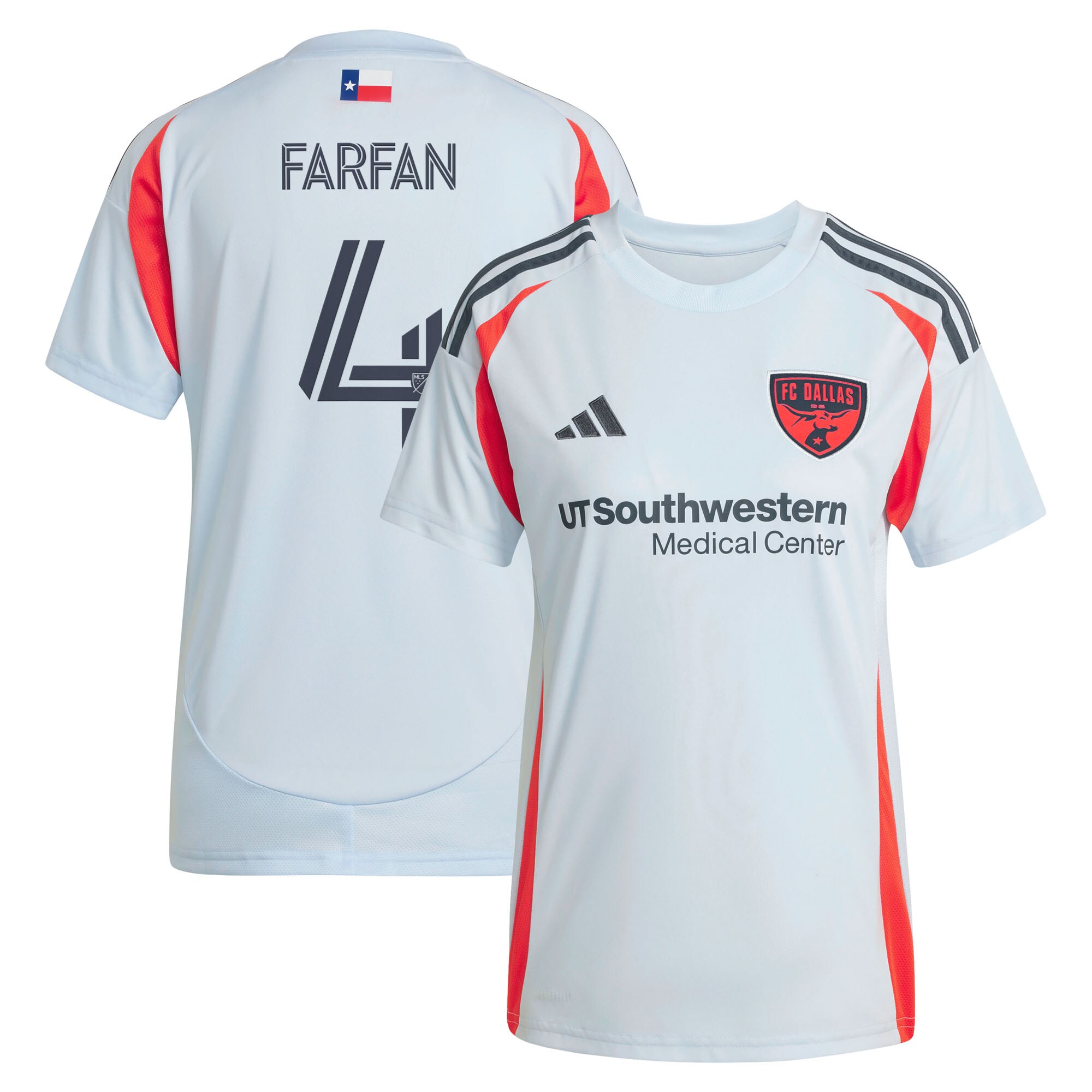 women8217s fc dallas marco farfan adidas light blue 2025 the inferno kit replica player jersey | LA Galaxy Jerseys and Fan Gear | MLS Apparel