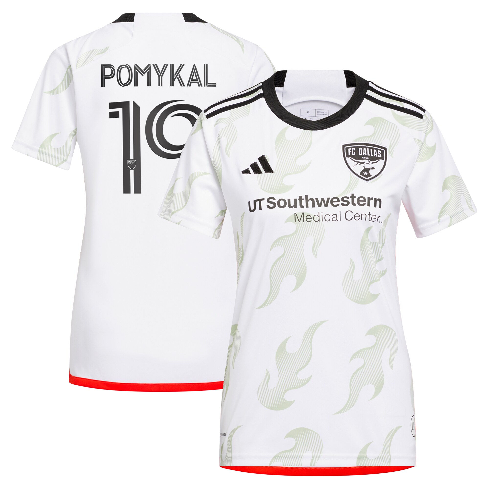women8217s fc dallas paxton pomykal adidas white 2023 burn baby burn replica player jersey | LA Galaxy Jerseys and Fan Gear | MLS Apparel
